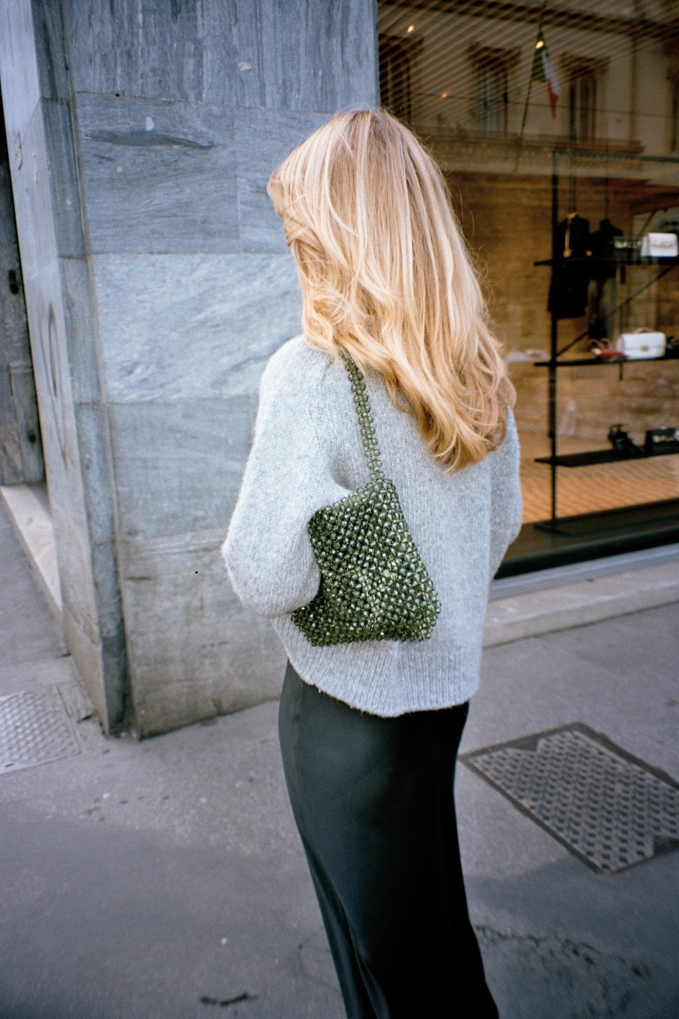 ALBA - Studio Seven Zürichstudiosevenzurich handmade beaded bag Perlentasche