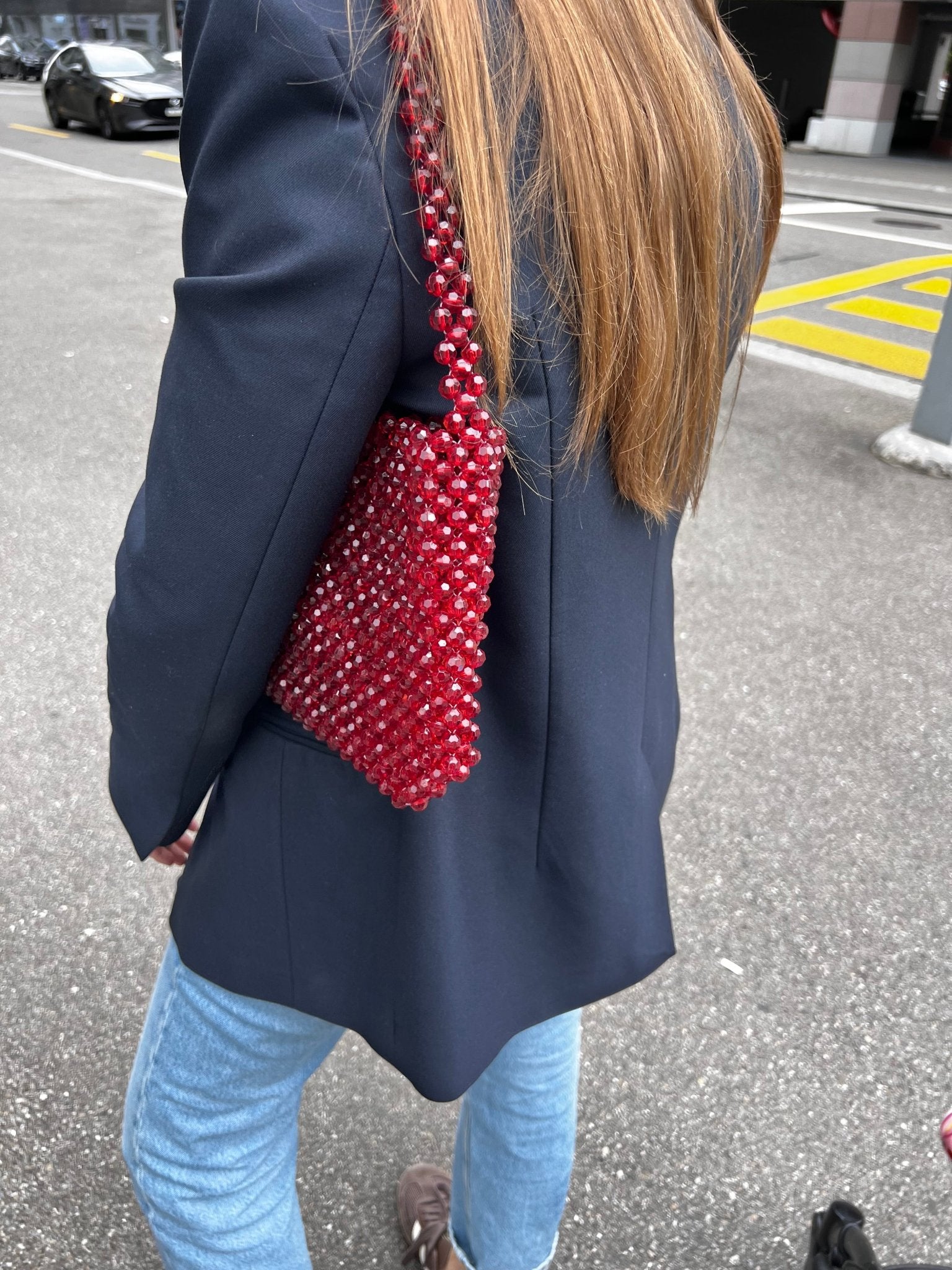 BERRY - Studio Seven Zürichstudiosevenzurich handmade beaded bag Perlentasche