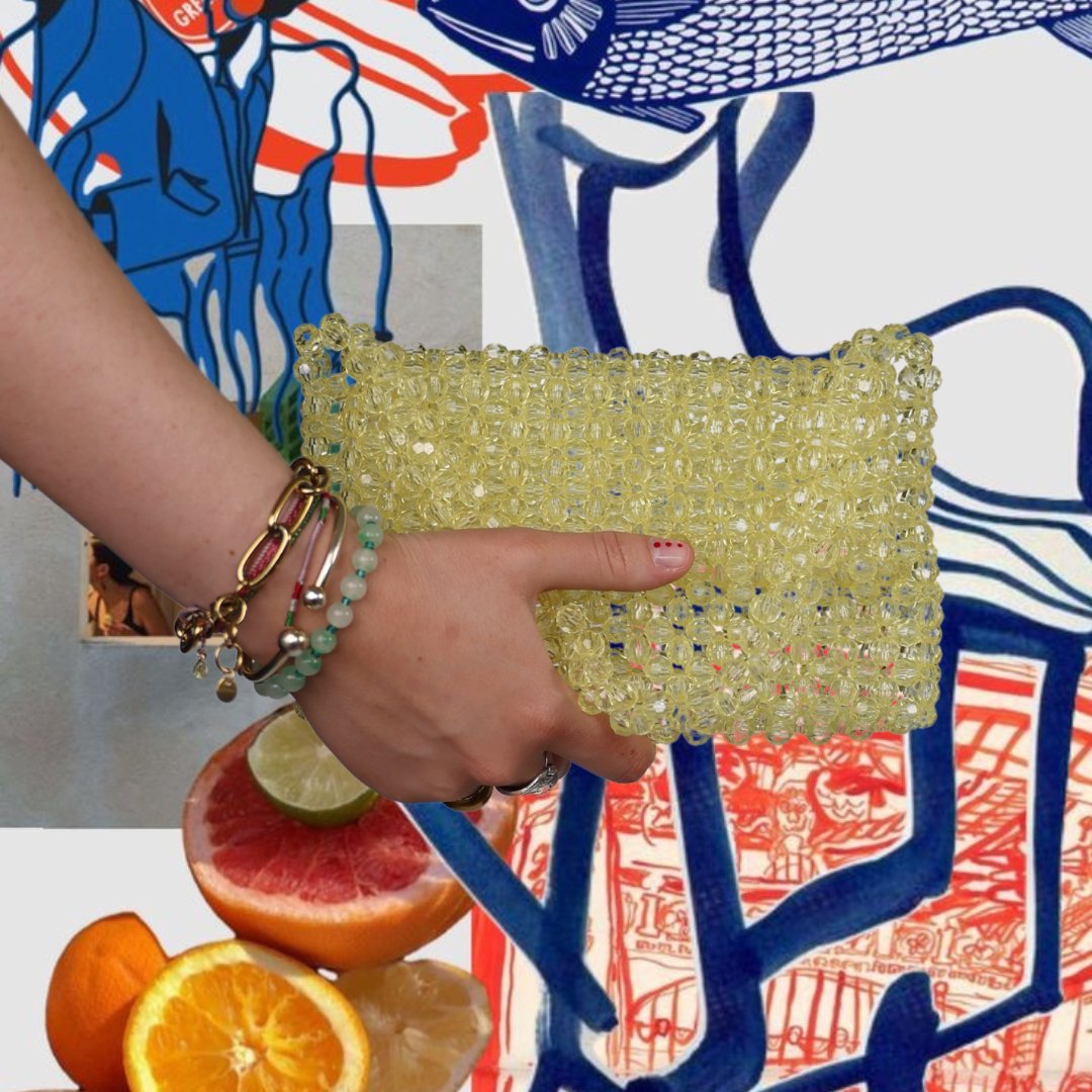 CAPRI - Studio Seven Zürich studiosevenzurich handmade beaded bag Perlentasche