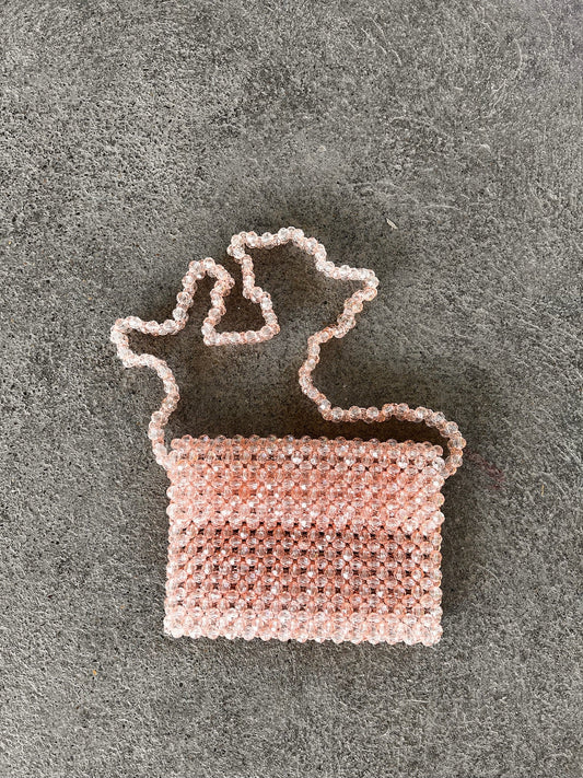 APRICOT - Studio Seven Zürichstudiosevenzurich handmade beaded bag Perlentasche