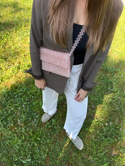 APRICOT - Studio Seven Zürichstudiosevenzurich handmade beaded bag Perlentasche