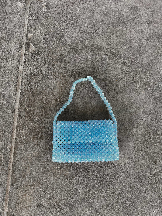 BLUEBERRY - Studio Seven Zürichstudiosevenzurich handmade beaded bag Perlentasche