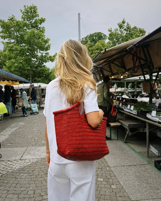 CHILLI Leather Bag Large - Studio Seven ZürichStudio Seven Zürich handmade beaded bag Perlentasche