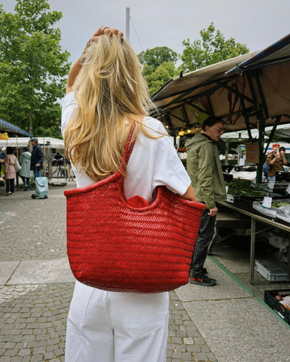 CHILLI Leather Bag Large - Studio Seven ZürichStudio Seven Zürich handmade beaded bag Perlentasche