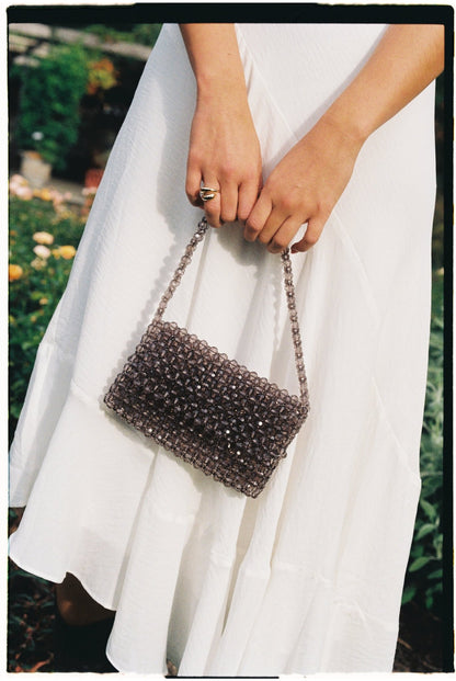 NERO - Studio Seven Zürichstudiosevenzurich handmade beaded bag Perlentasche