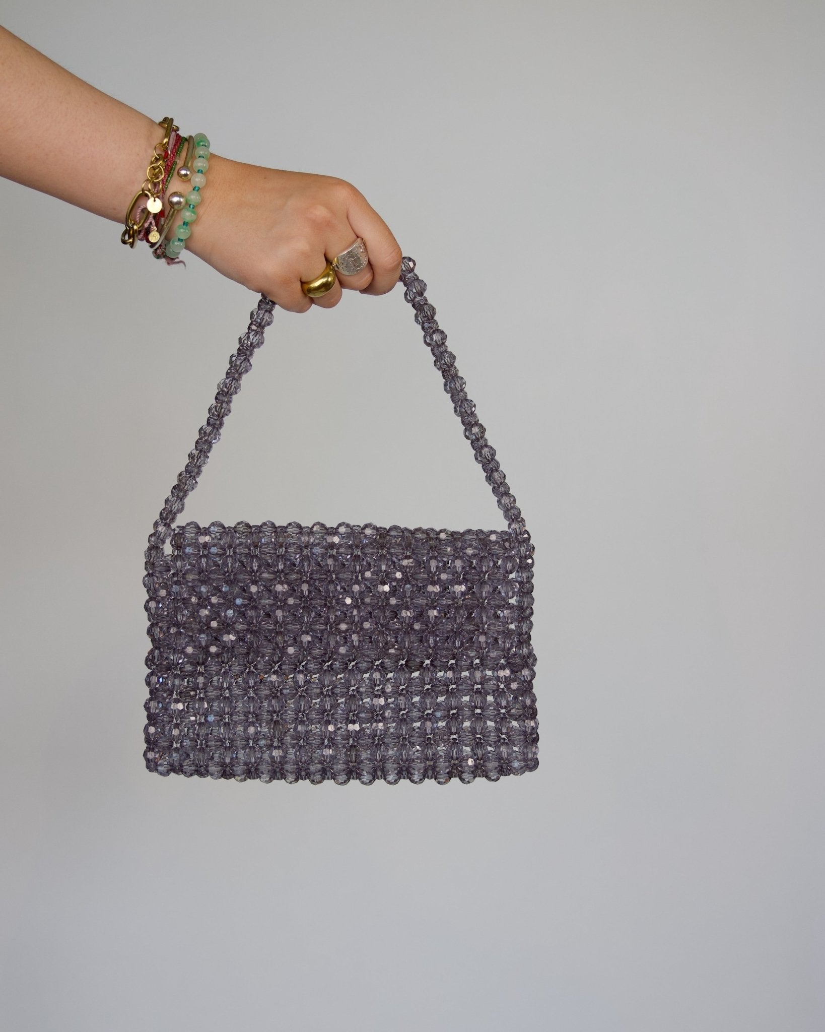 NERO - Studio Seven Zürich studiosevenzurich handmade beaded bag Perlentasche