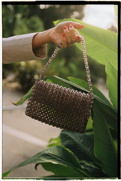 NERO - Studio Seven Zürichstudiosevenzurich handmade beaded bag Perlentasche