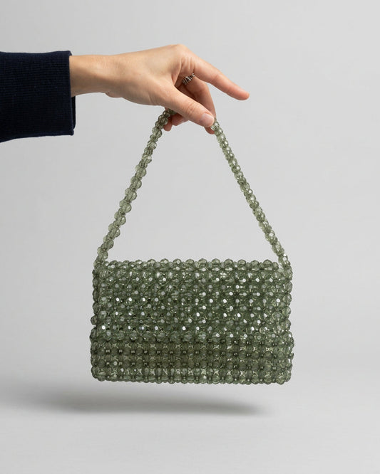 OLIVA - Studio Seven Zürichstudiosevenzurich handmade beaded bag Perlentasche