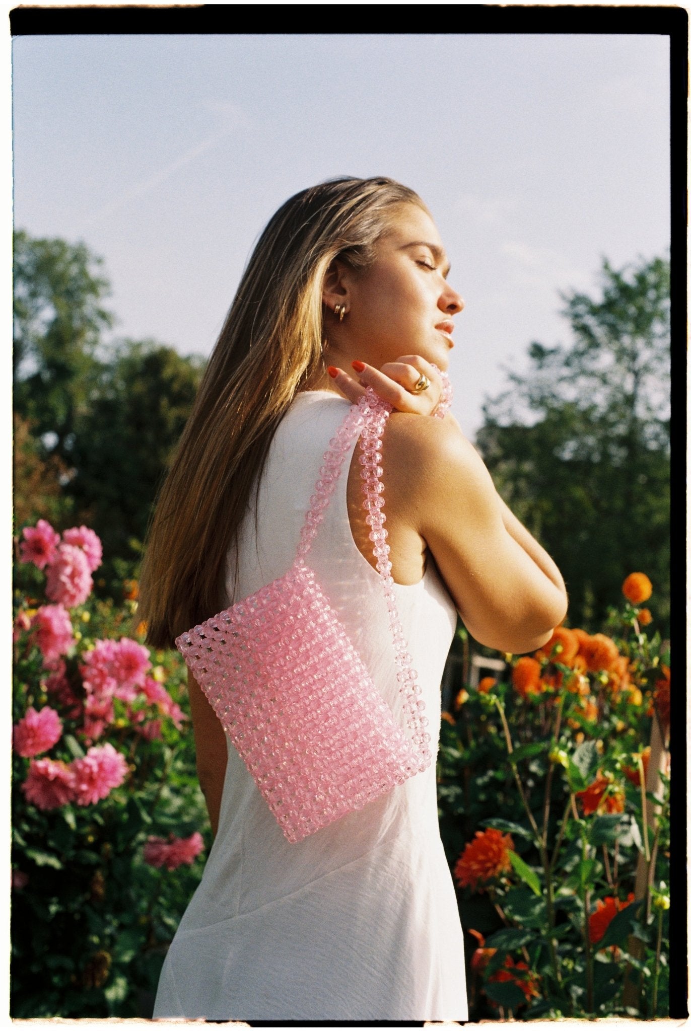 POSITANO - Studio Seven Zürichstudiosevenzurich handmade beaded bag Perlentasche