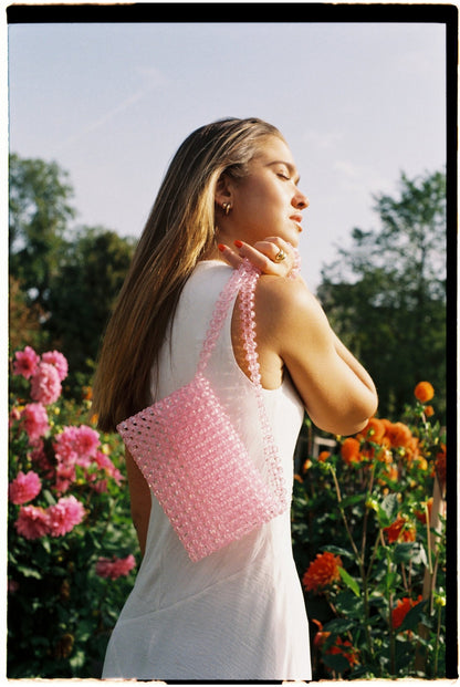 POSITANO - Studio Seven Zürichstudiosevenzurich handmade beaded bag Perlentasche