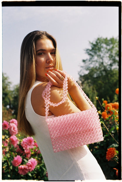 POSITANO - Studio Seven Zürichstudiosevenzurich handmade beaded bag Perlentasche